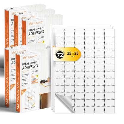 Folios A4 de Etiquetas Adhesivas Blancas - Ofituria