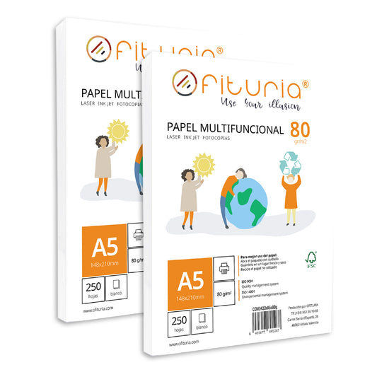 Paquete de Folios A5 500 Hojas- Ofituria