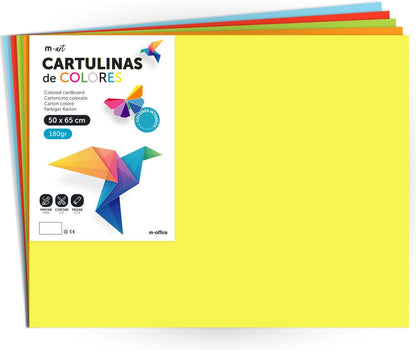 Cartulina 50x65 de 180gr Colores Intensos· m-office