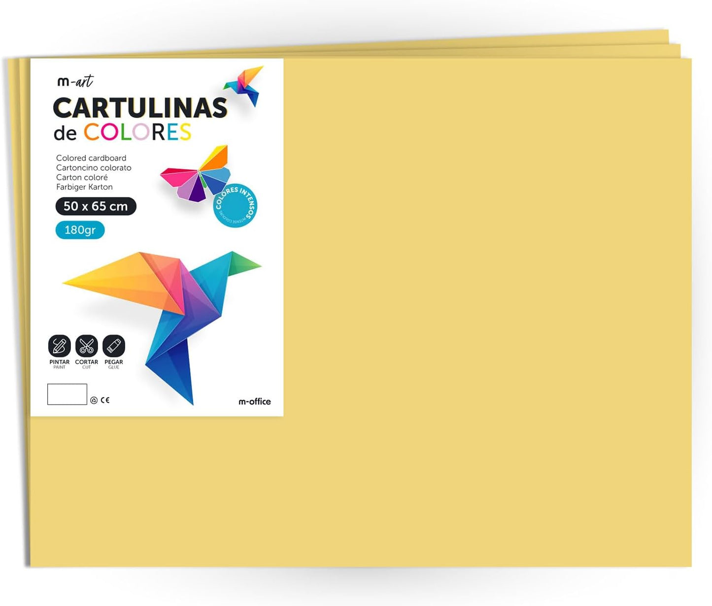 Cartulina 50x65 de 180gr Colores Intensos· m-office