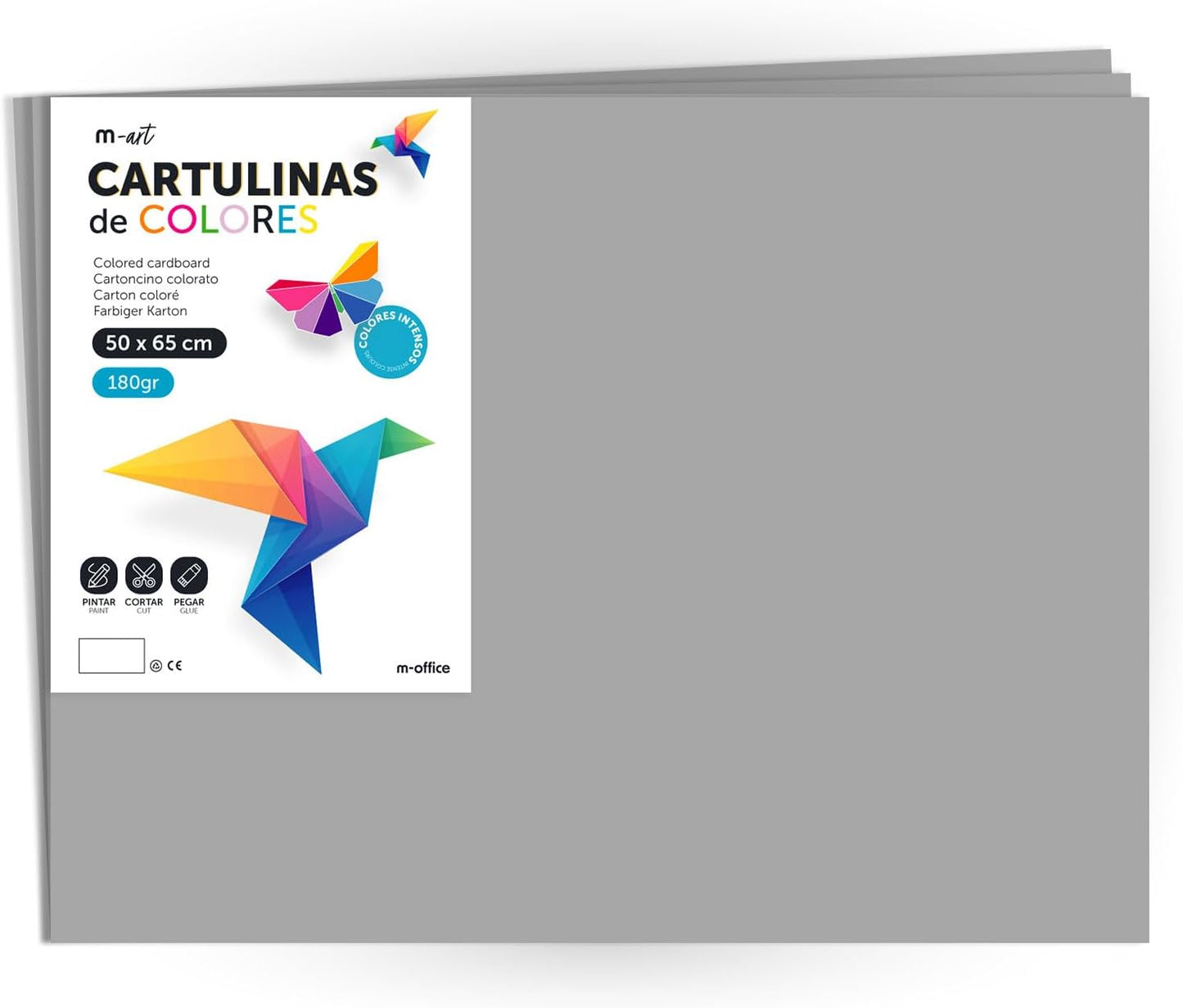 Cartulina 50x65 de 180gr Colores Intensos· m-office