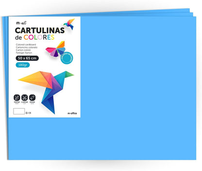 Cartulina 50x65 de 180gr Colores Intensos· m-office