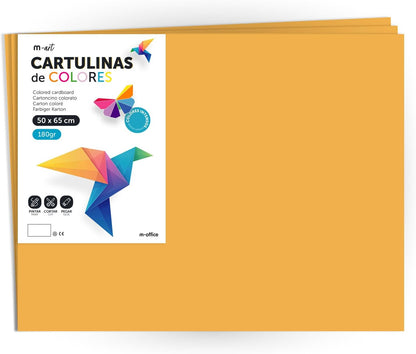 Cartulina 50x65 de 180gr Colores Intensos· m-office