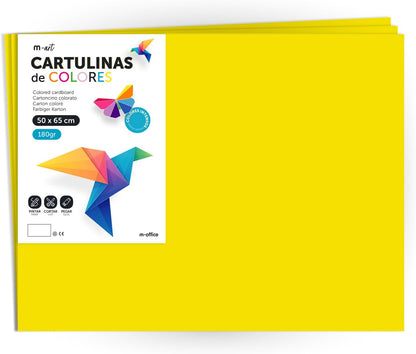 Cartulina 50x65 de 180gr Colores Intensos· m-office