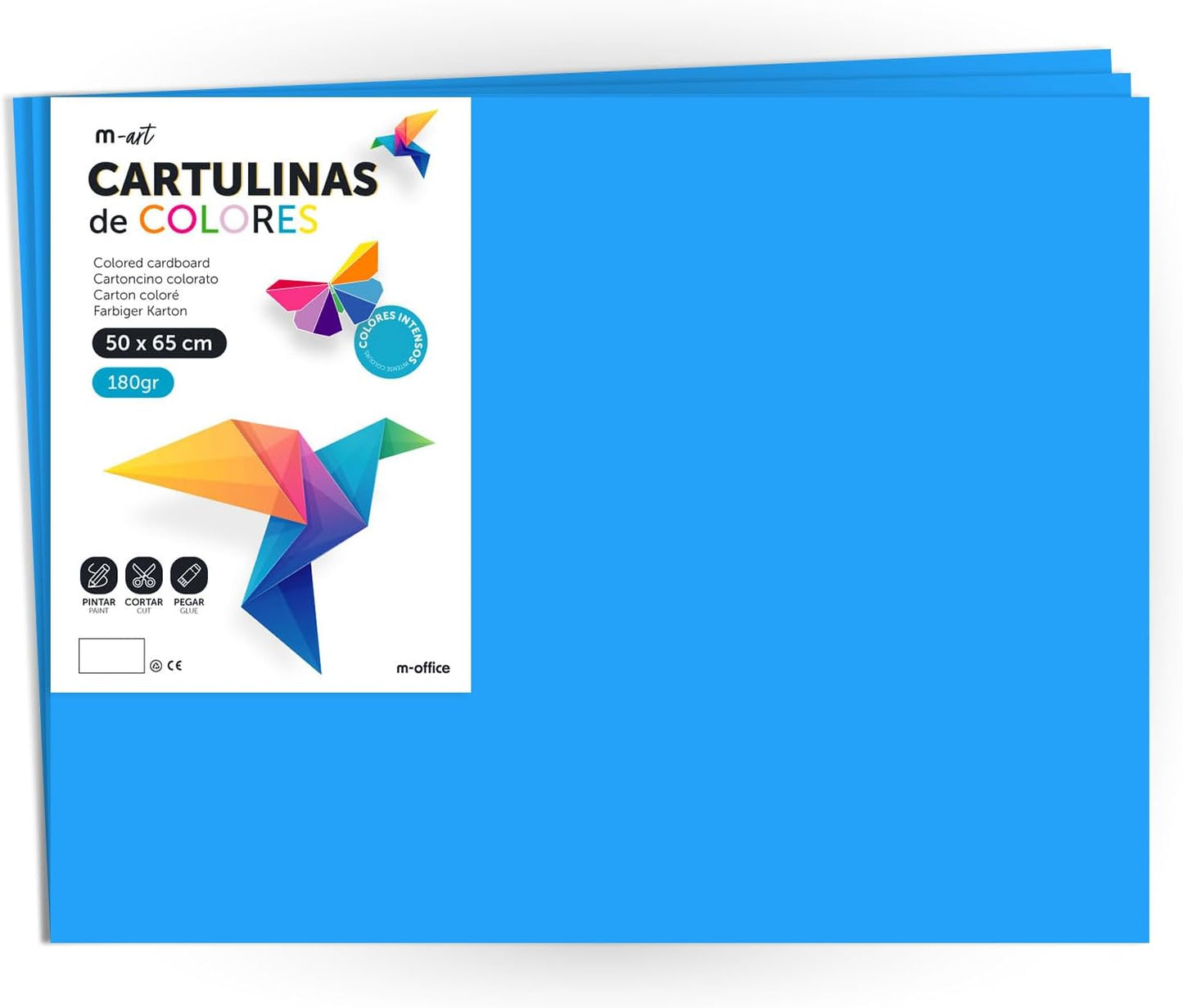 Cartulina 50x65 de 180gr Colores Intensos· m-office