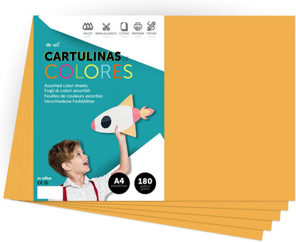 Cartulina A4 de 180gr Colores Intensos · m-office