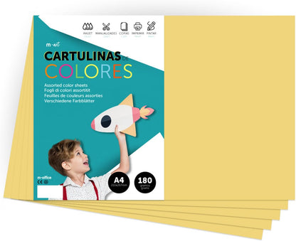 Cartulina A4 de 180gr Colores Intensos · m-office