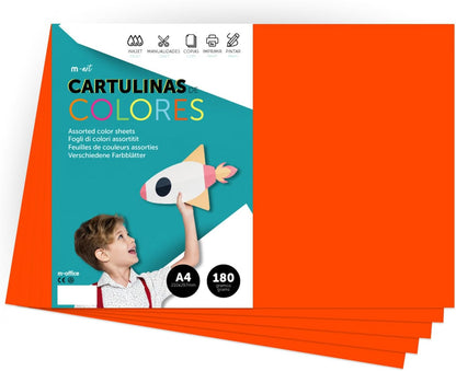 Cartulina A4 de 180gr Colores Intensos · m-office